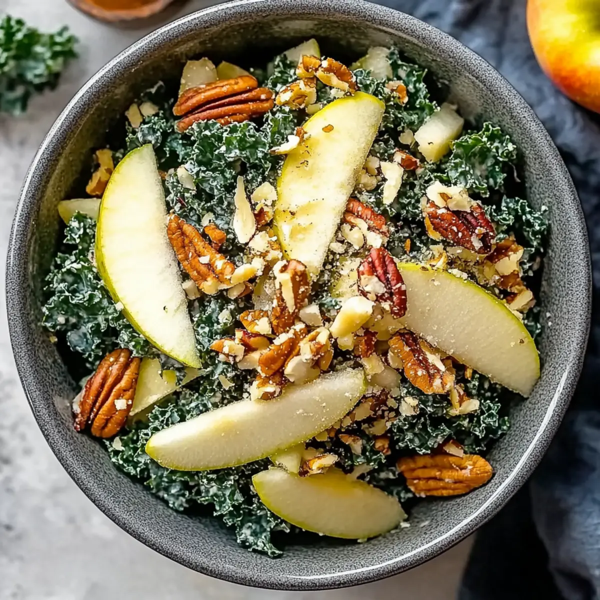 Kale Salad With Apple And Pecans