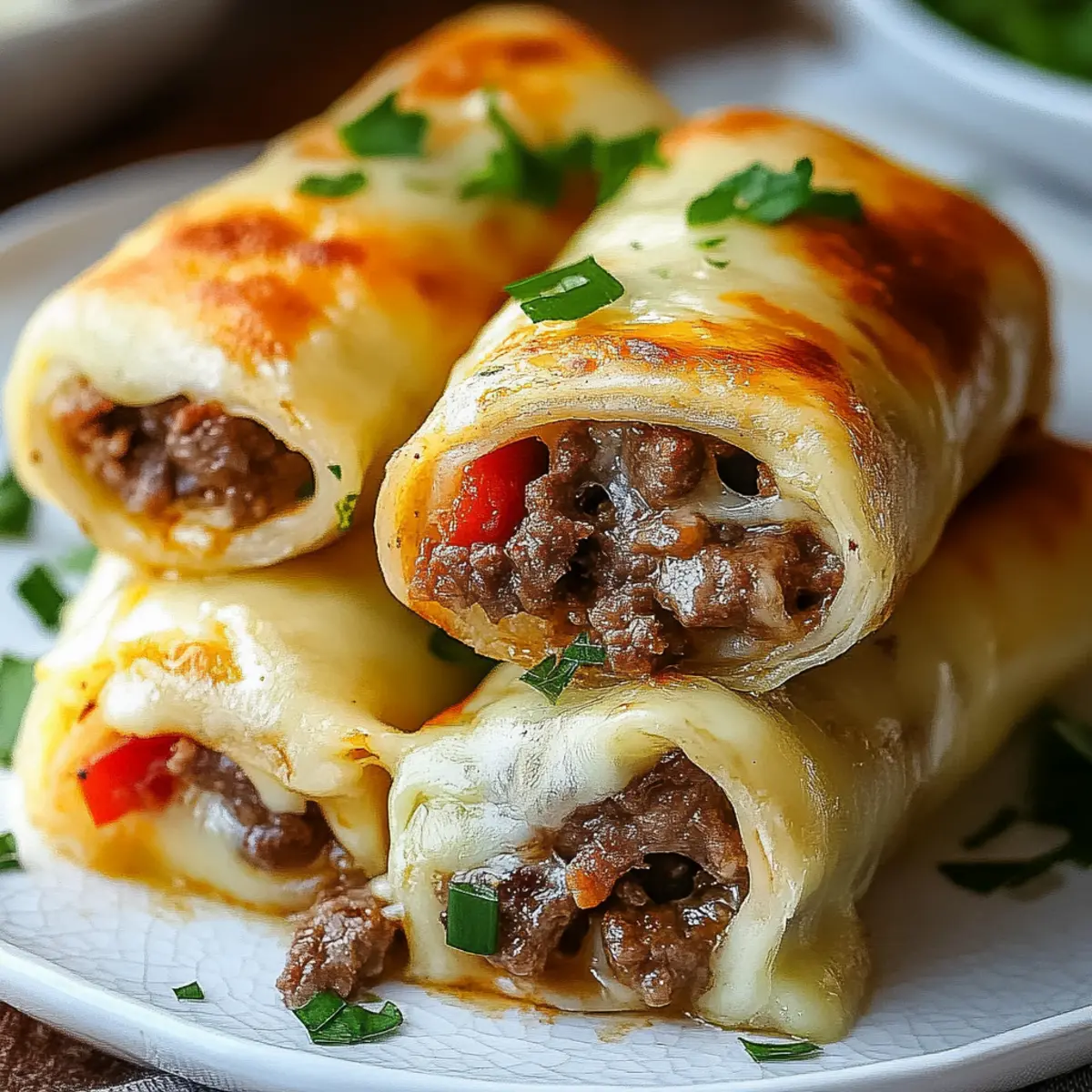 Keto Philly Cheesesteak Roll-Ups