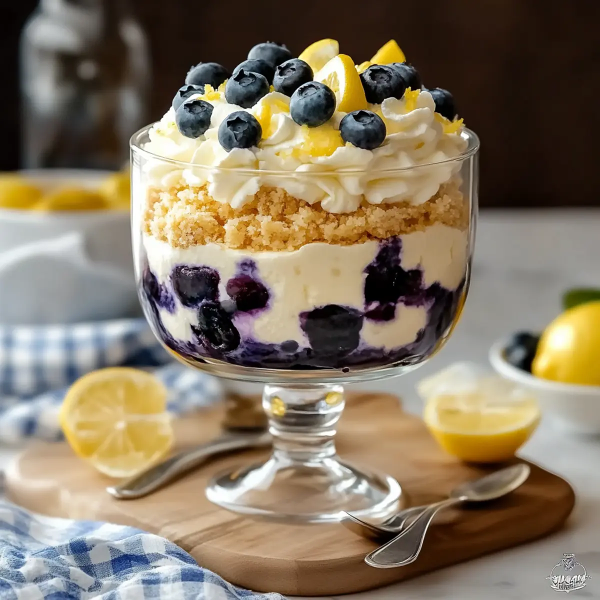 Indulgent Lemon Blueberry Cheesecake Trifle Made Easy