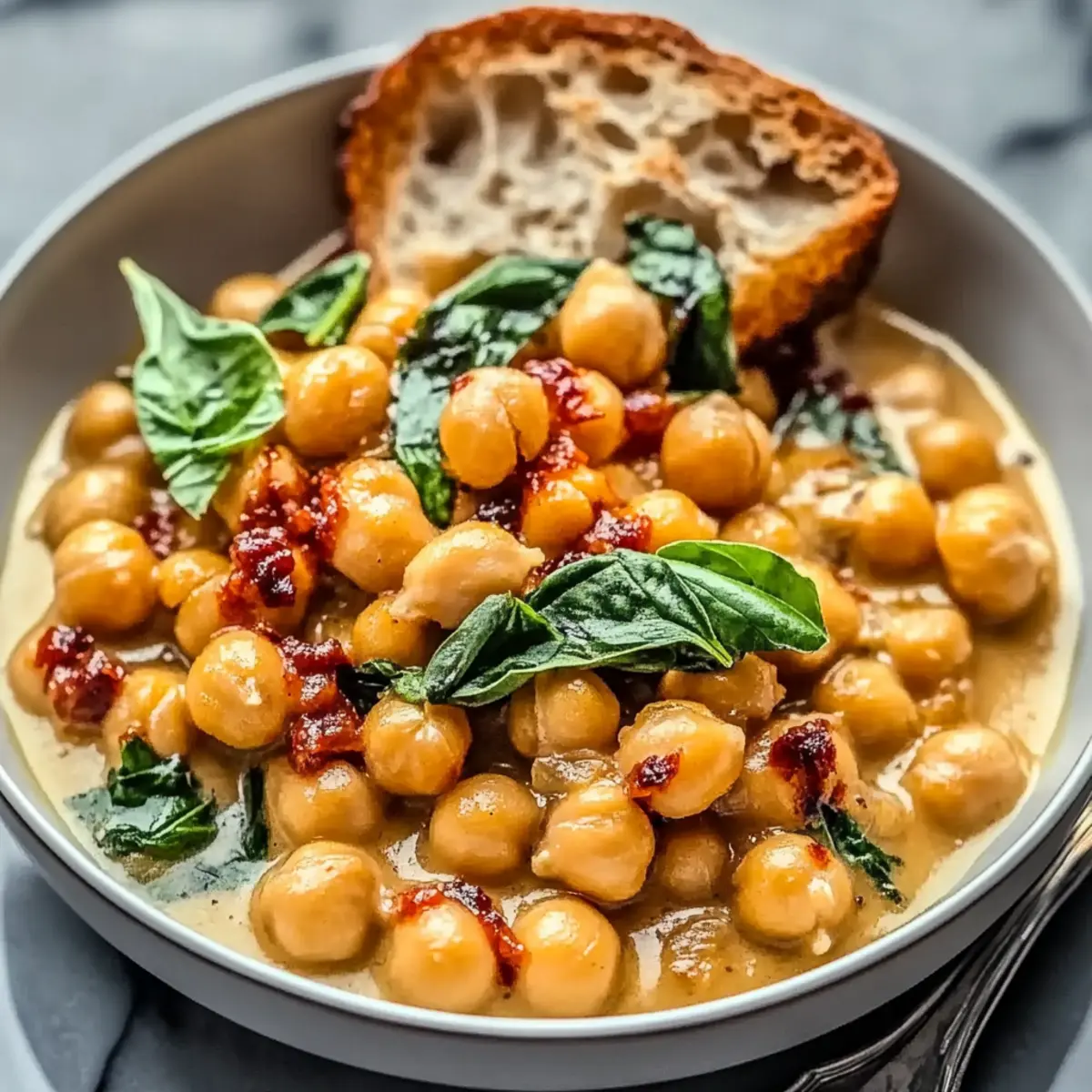 Deliciously Creamy Marry Me Chickpeas for a Vegan Dinner