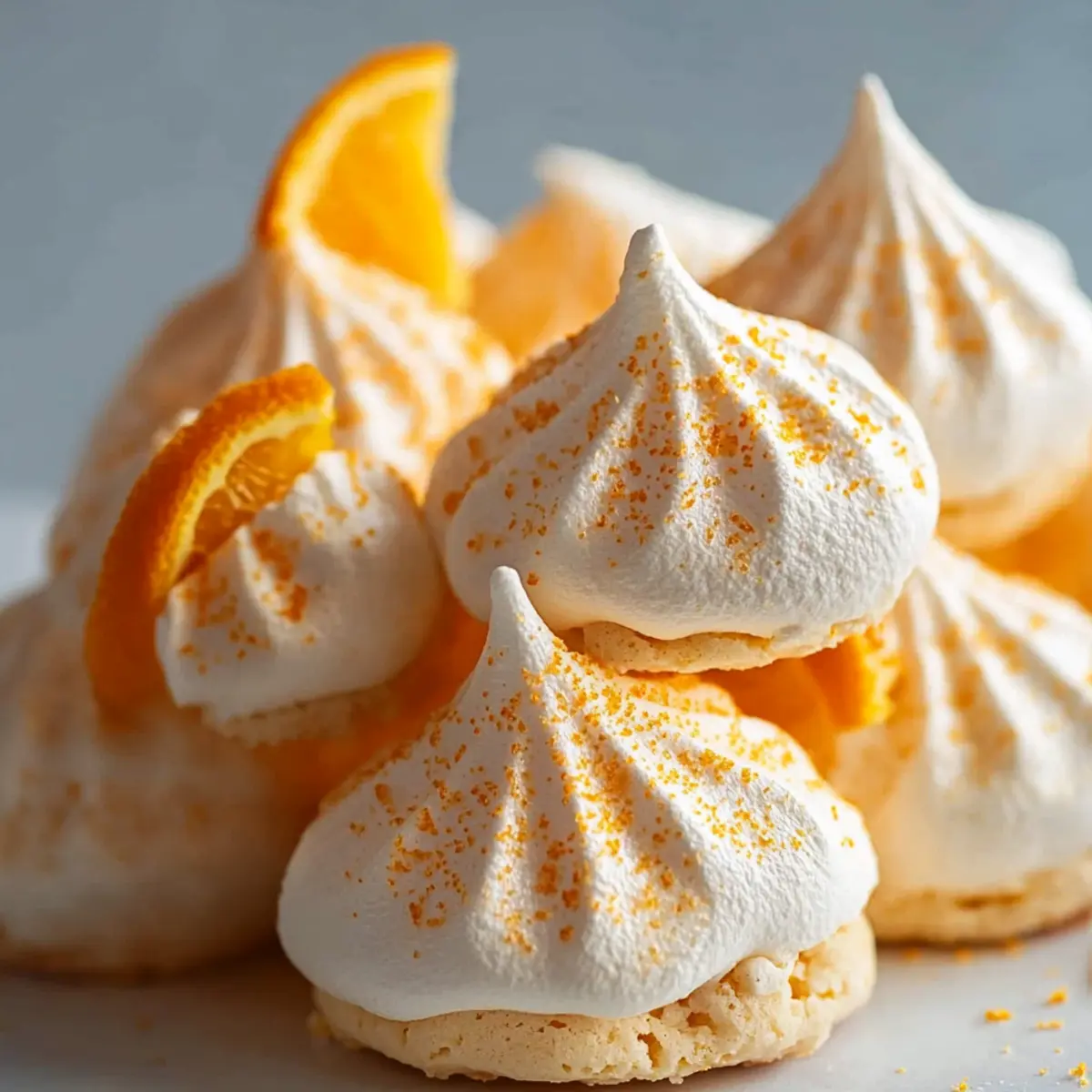 Orange Meringue Cookies