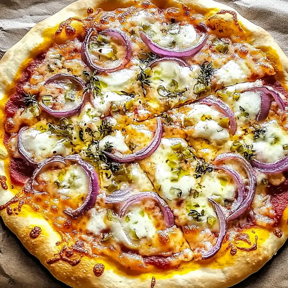 Pepperoncini and Onion Pizza