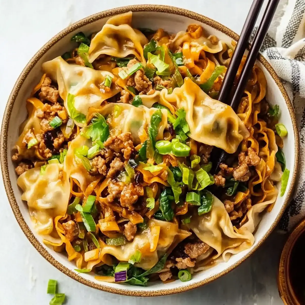 Potsticker Noodle Bowl