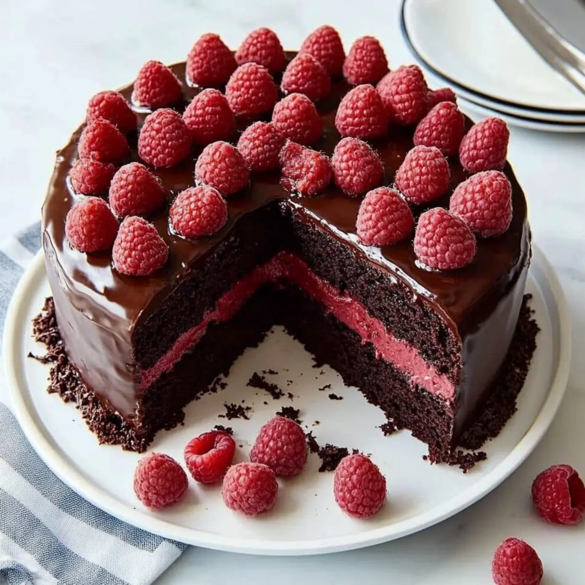 Indulgent Raspberry Chocolate Ganache Cake You’ll Love