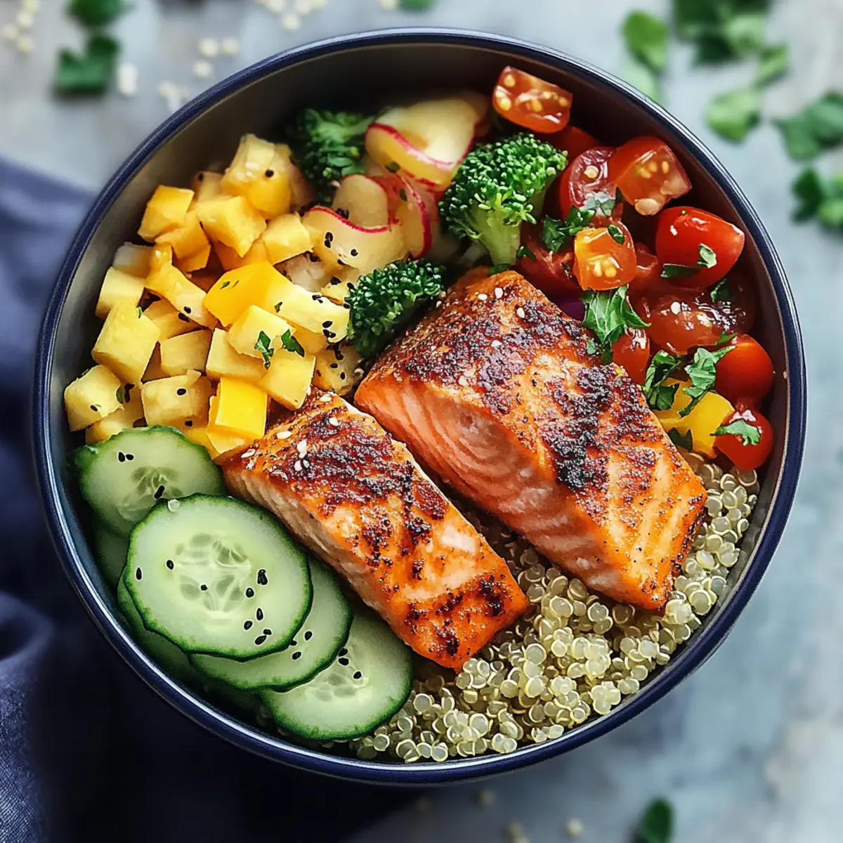Salmon and Quinoa Bowl