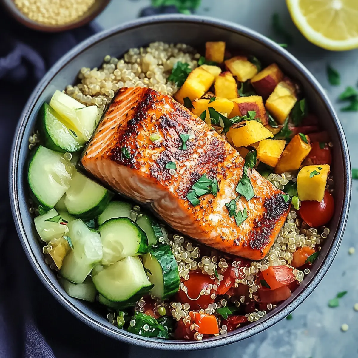 Salmon and Quinoa Bowl