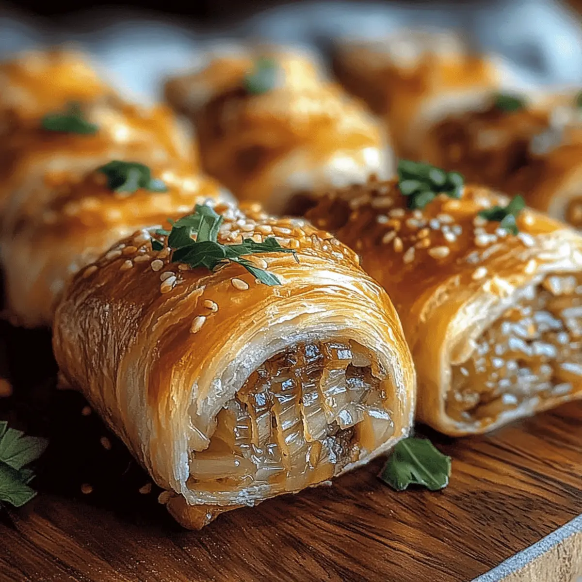 Savory French Onion Sausage Rolls: Indulgent Flavors in Every Bite
