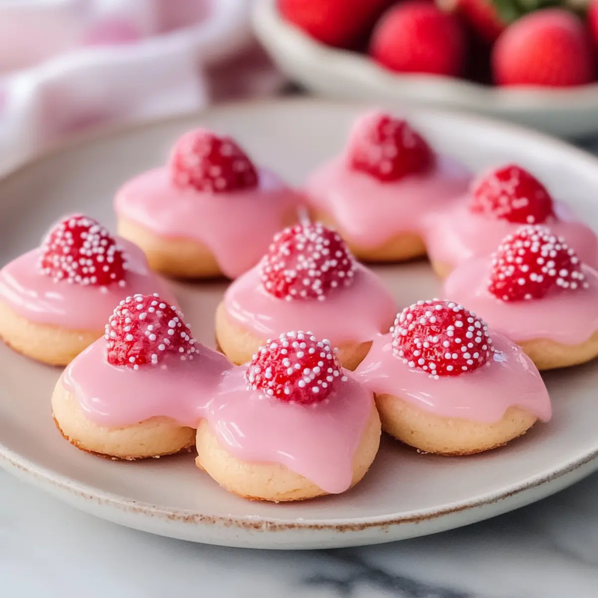 Strawberry Kiss Cookies