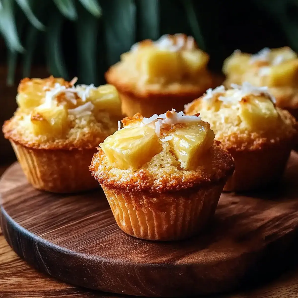 Tropical Coconut Pineapple Muffins