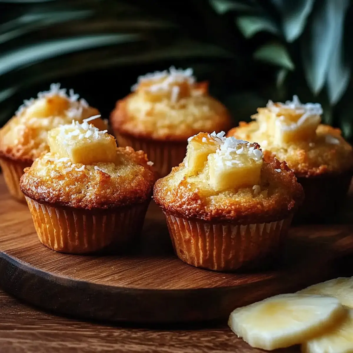 Indulgent Tropical Coconut Pineapple Muffins to Brighten Mornings