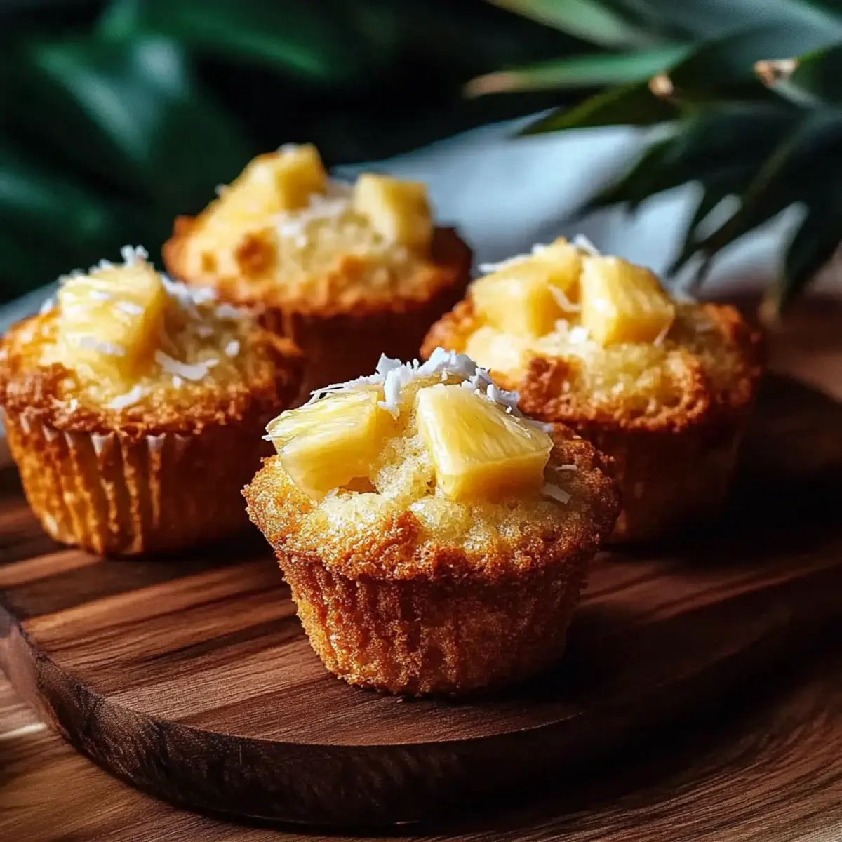 Tropical Coconut Pineapple Muffins