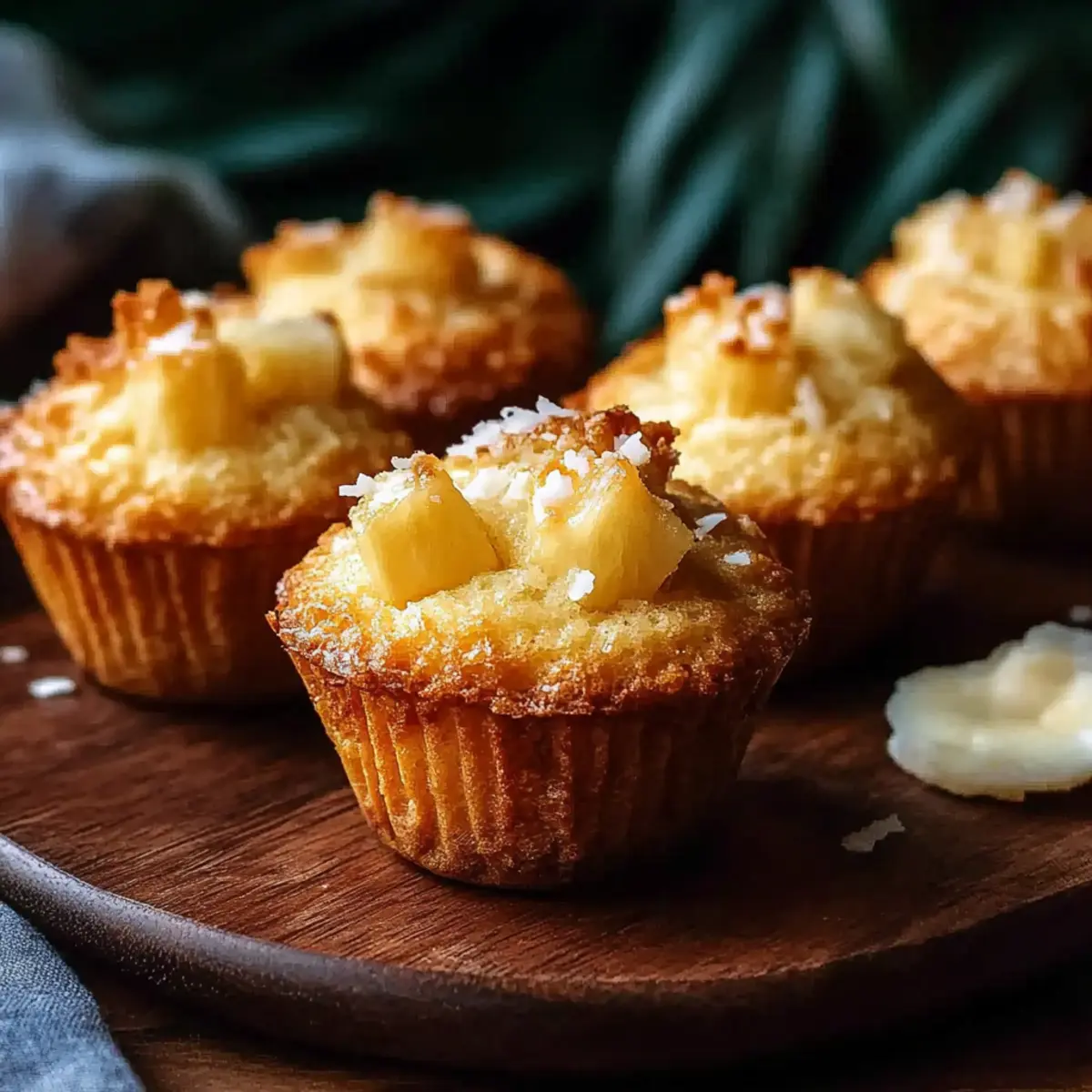 Tropical Coconut Pineapple Muffins