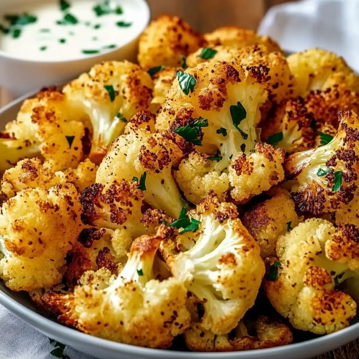 Air Fryer Roasted Cauliflower