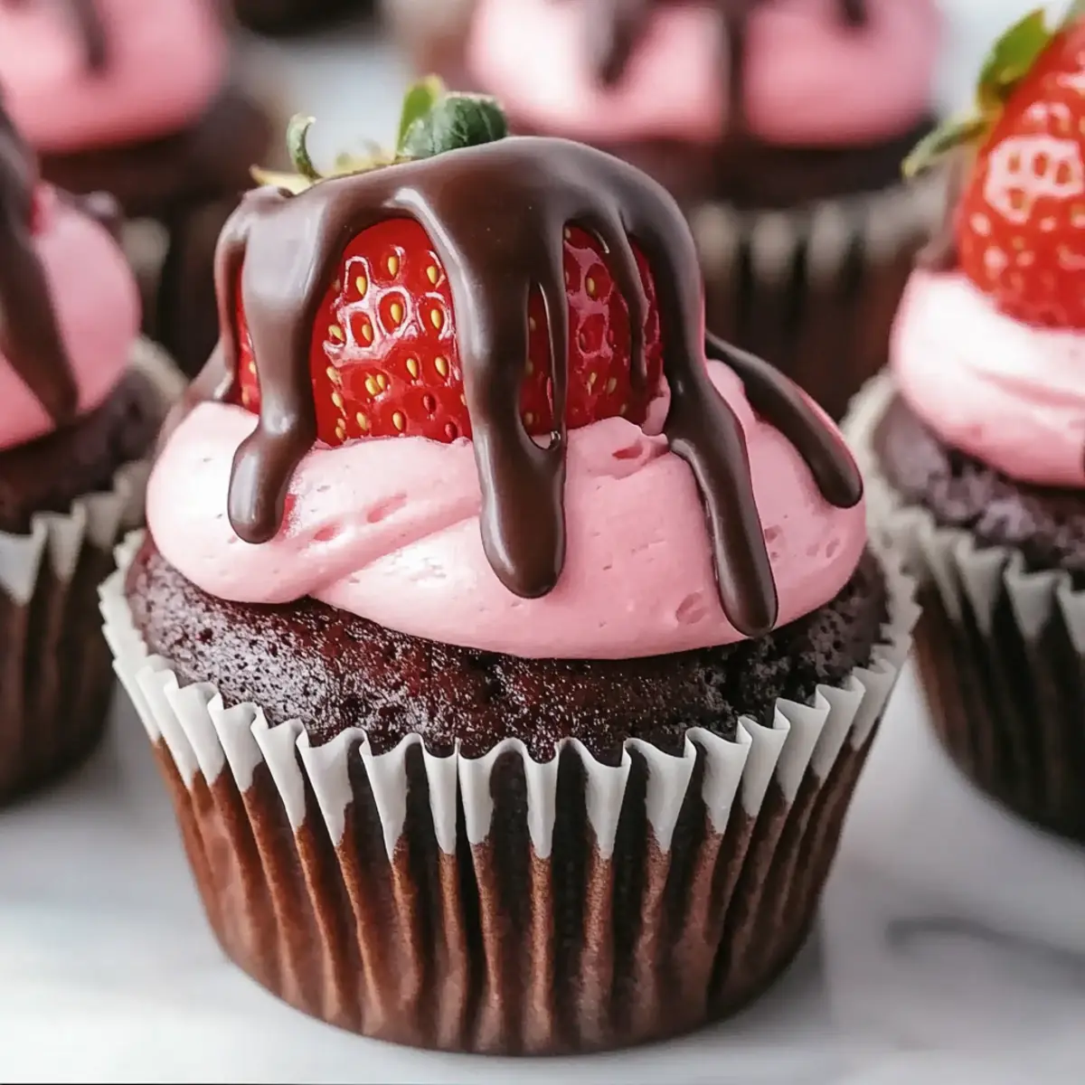 Indulgent Chocolate Covered Strawberry Cupcakes You’ll Love