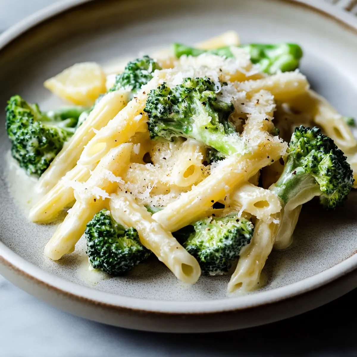 Creamy Lemon Broccoli Pasta