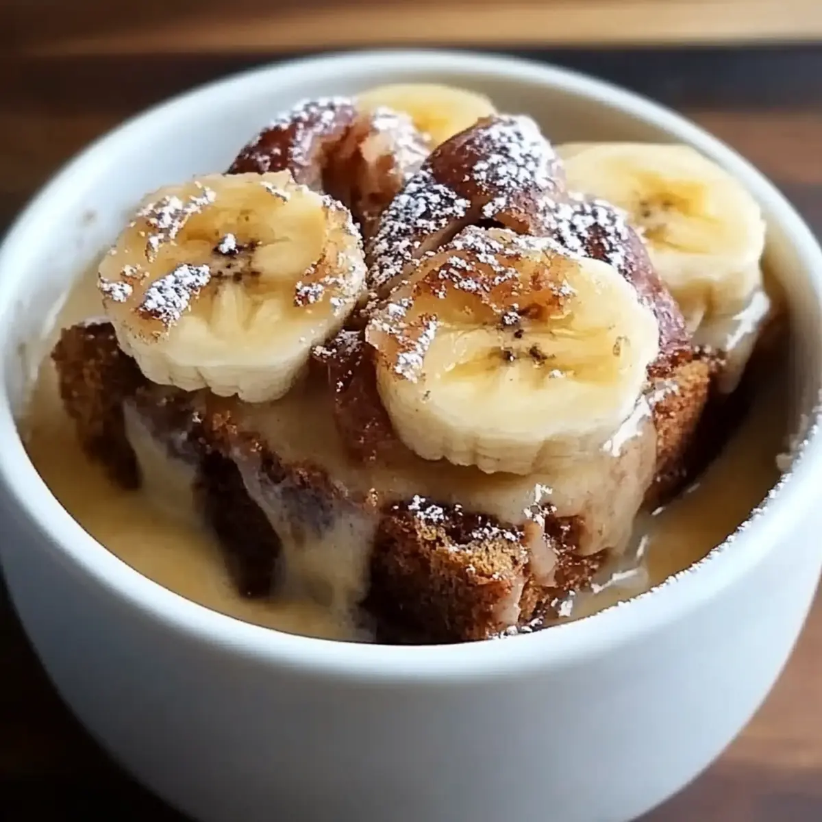 Crockpot Banana Bread Pudding