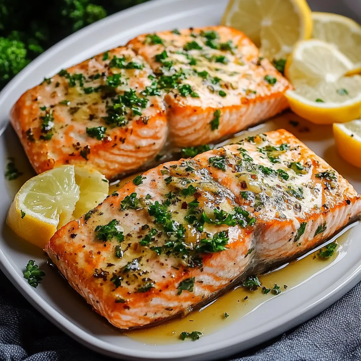 Garlic Butter Baked Salmon