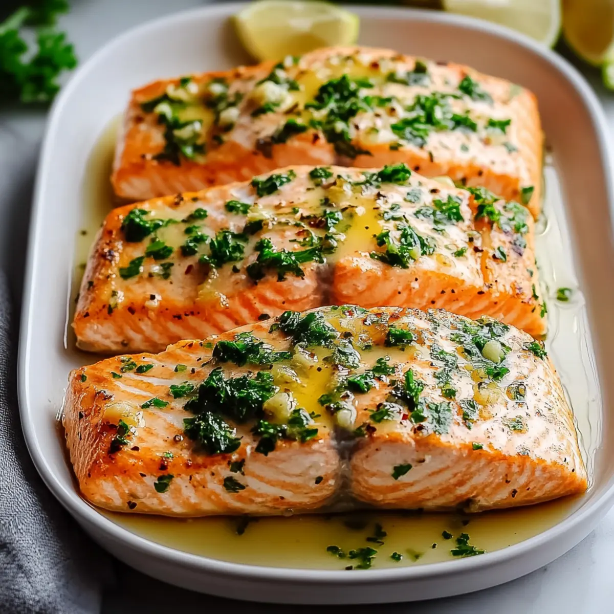 Garlic Butter Baked Salmon