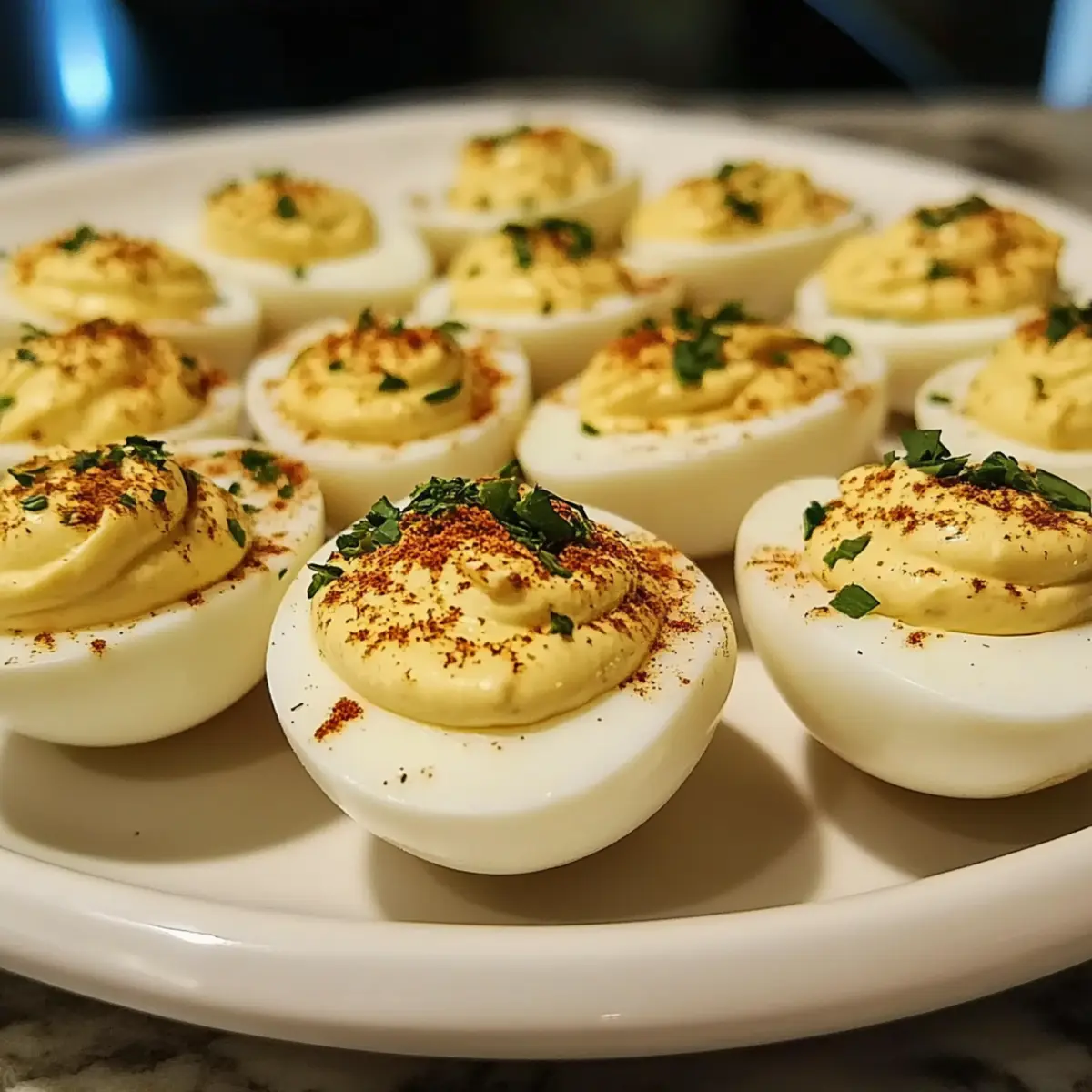 Garlic and Herb Deviled Eggs
