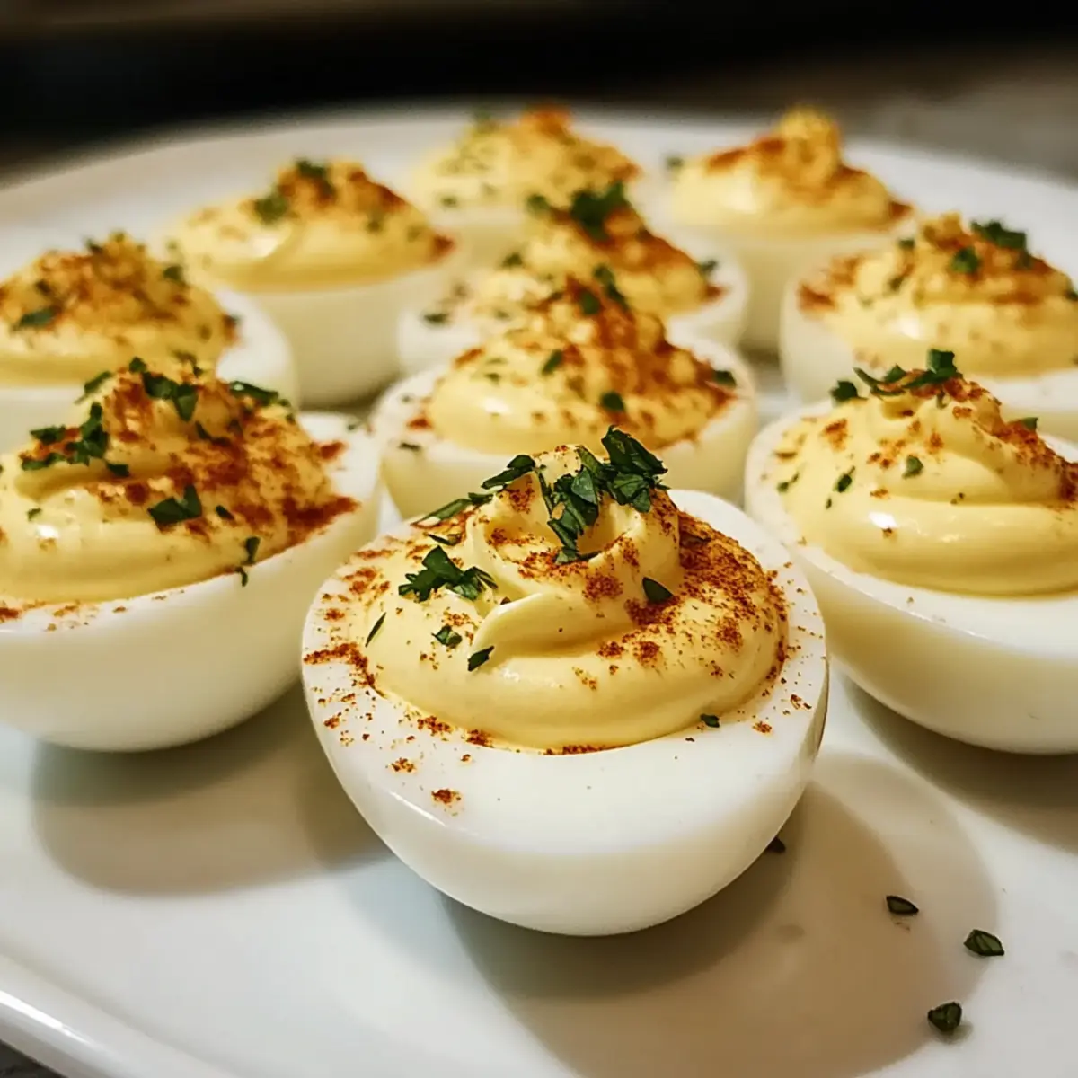 Garlic and Herb Deviled Eggs