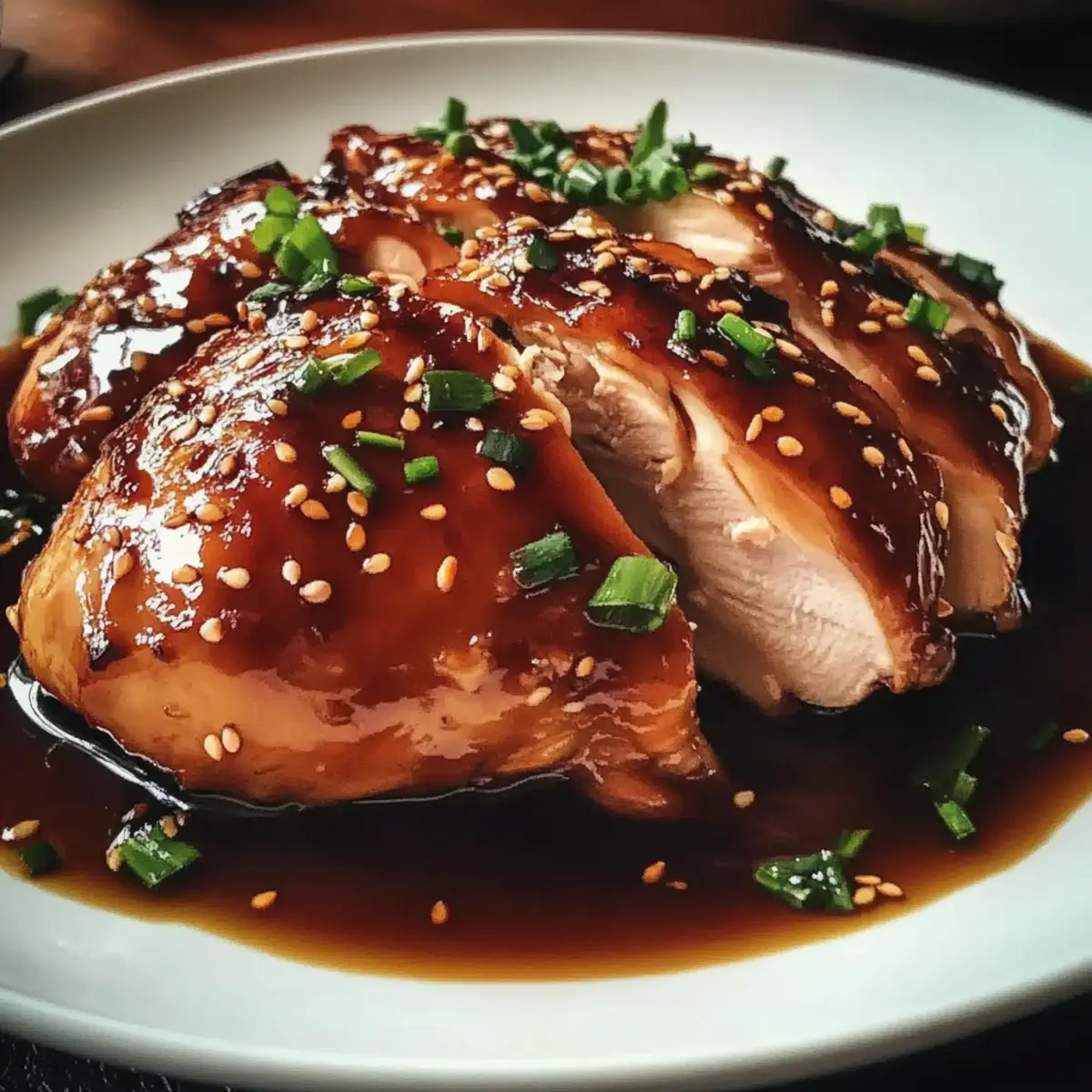 Juicy Teriyaki Steamed Whole Chicken