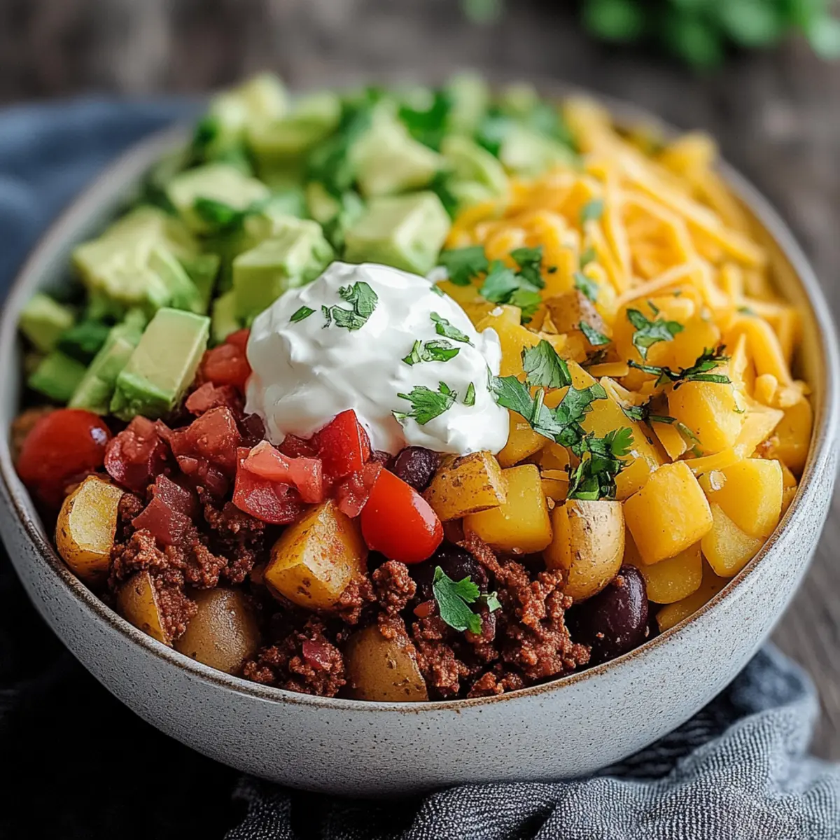 Loaded Potato Taco Bowl: The Ultimate Comfort Food Delight