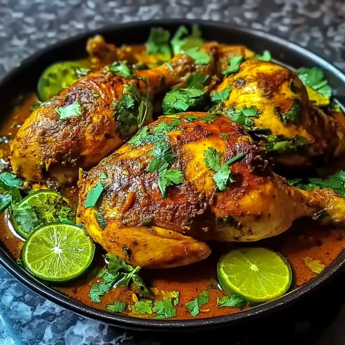 Juicy Masala Braised Whole Chicken for Comforting Family Nights