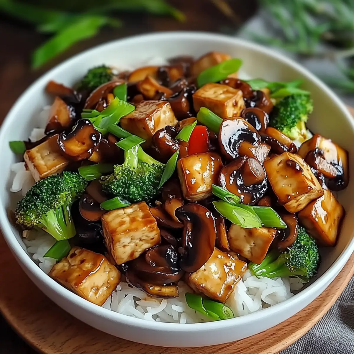Mushroom and Tofu Stir-Fry