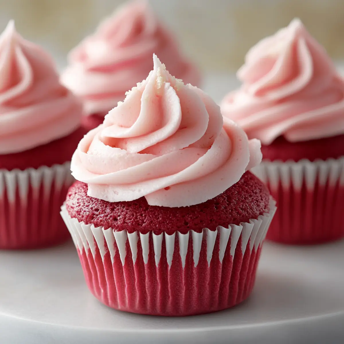 Pink Velvet Cupcakes
