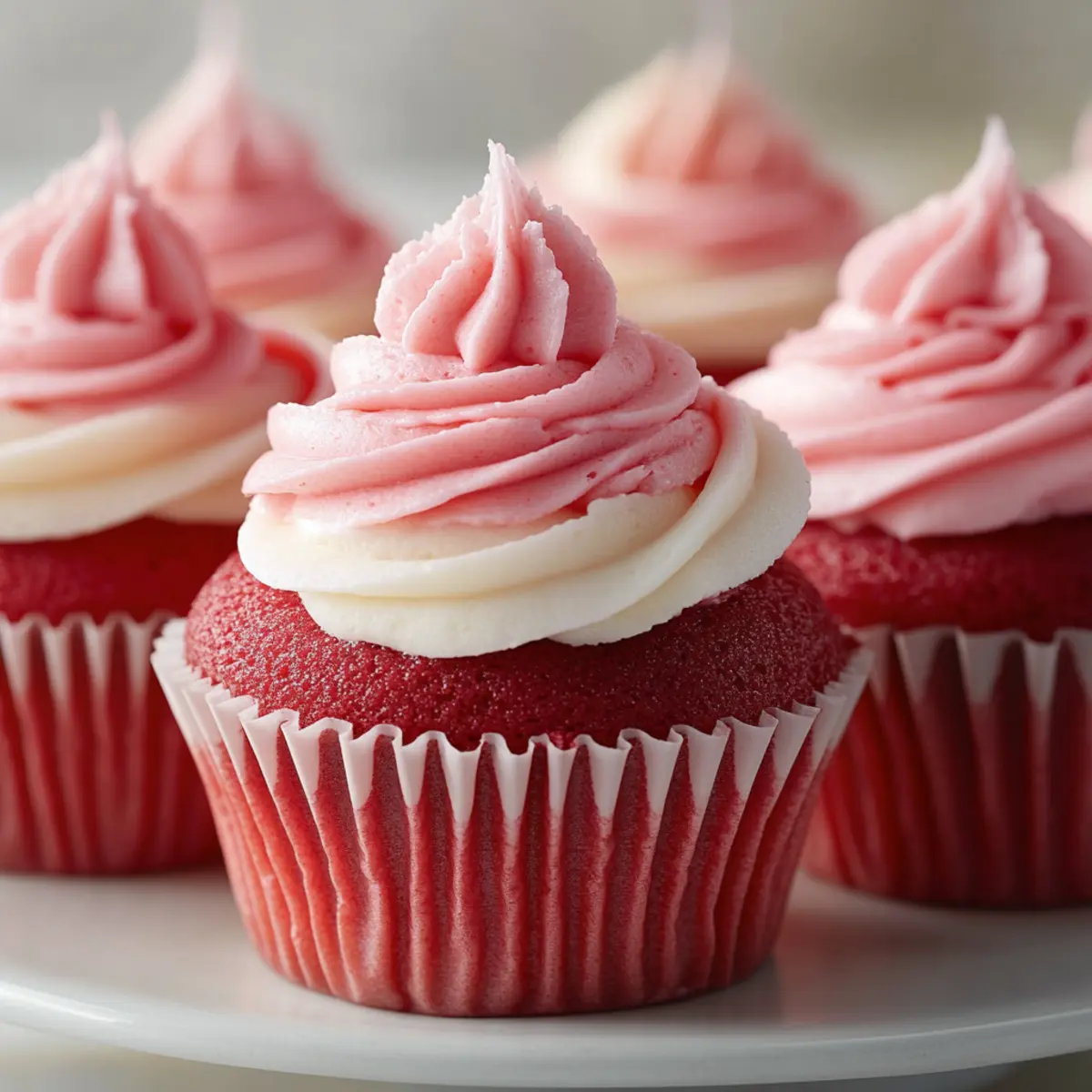 Pink Velvet Cupcakes