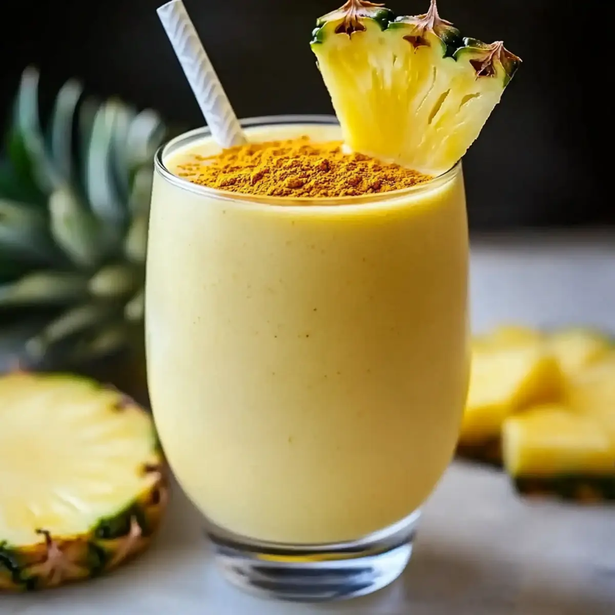 Creamy Protein Pineapple Turmeric Smoothie for Energizing Mornings