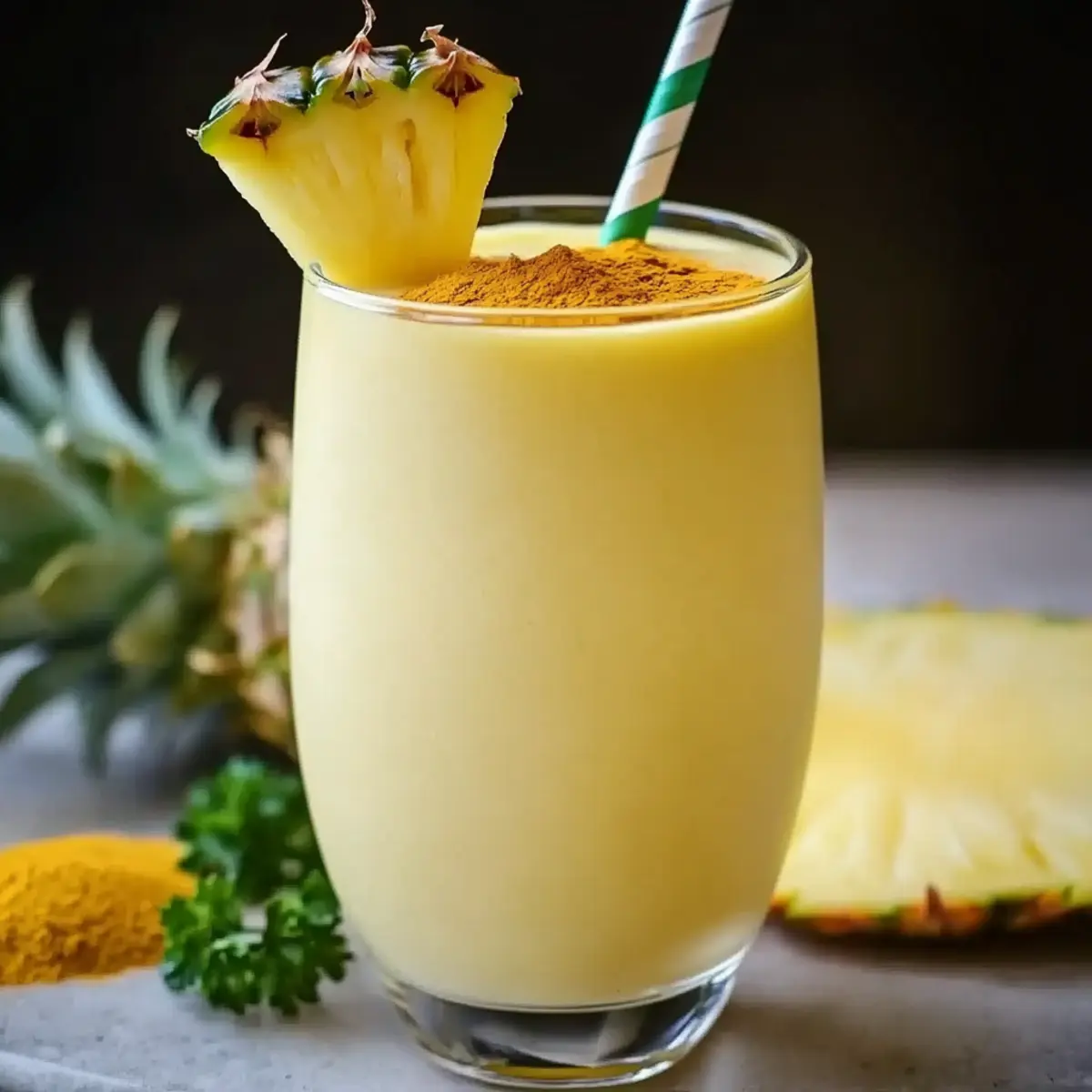 Protein Pineapple Turmeric Smoothie