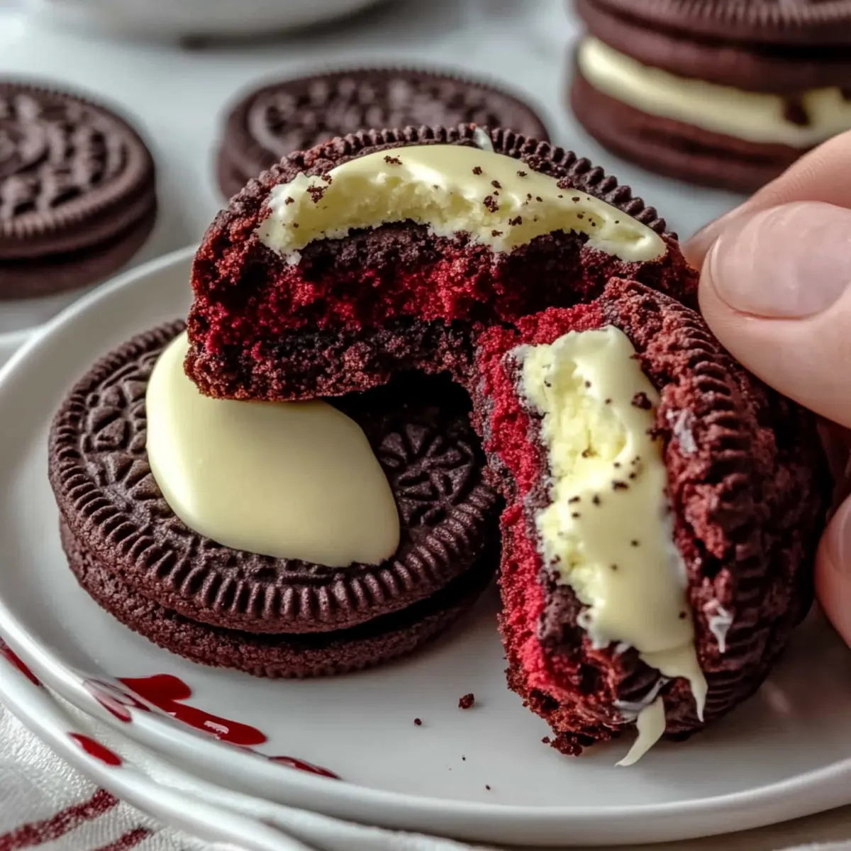 Red Velvet Oreo Cookies