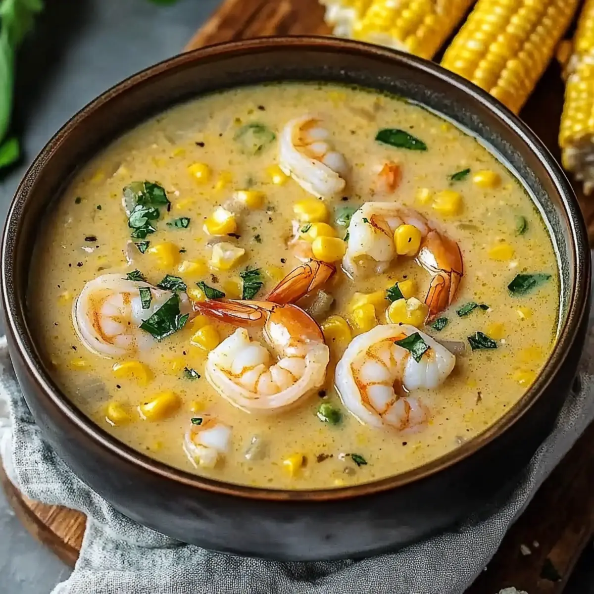 Indulgent Shrimp and Corn Soup: Cozy Bowl of Comfort