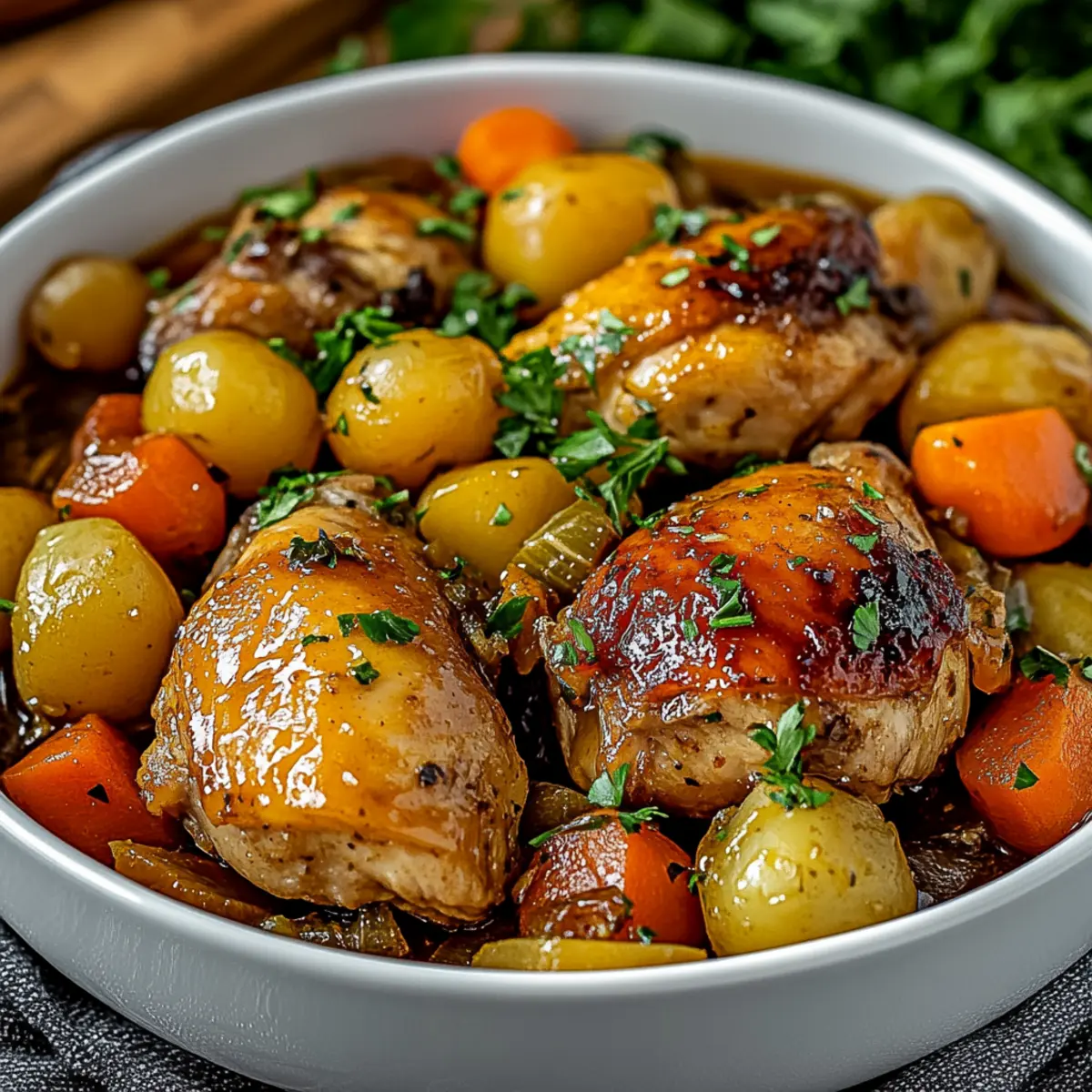 Delicious Slow Cooker Honey Garlic Chicken and Vegetables