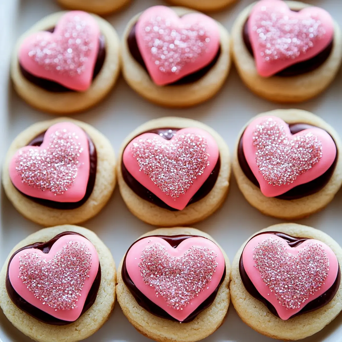 Sparkle Sweetheart Cookies