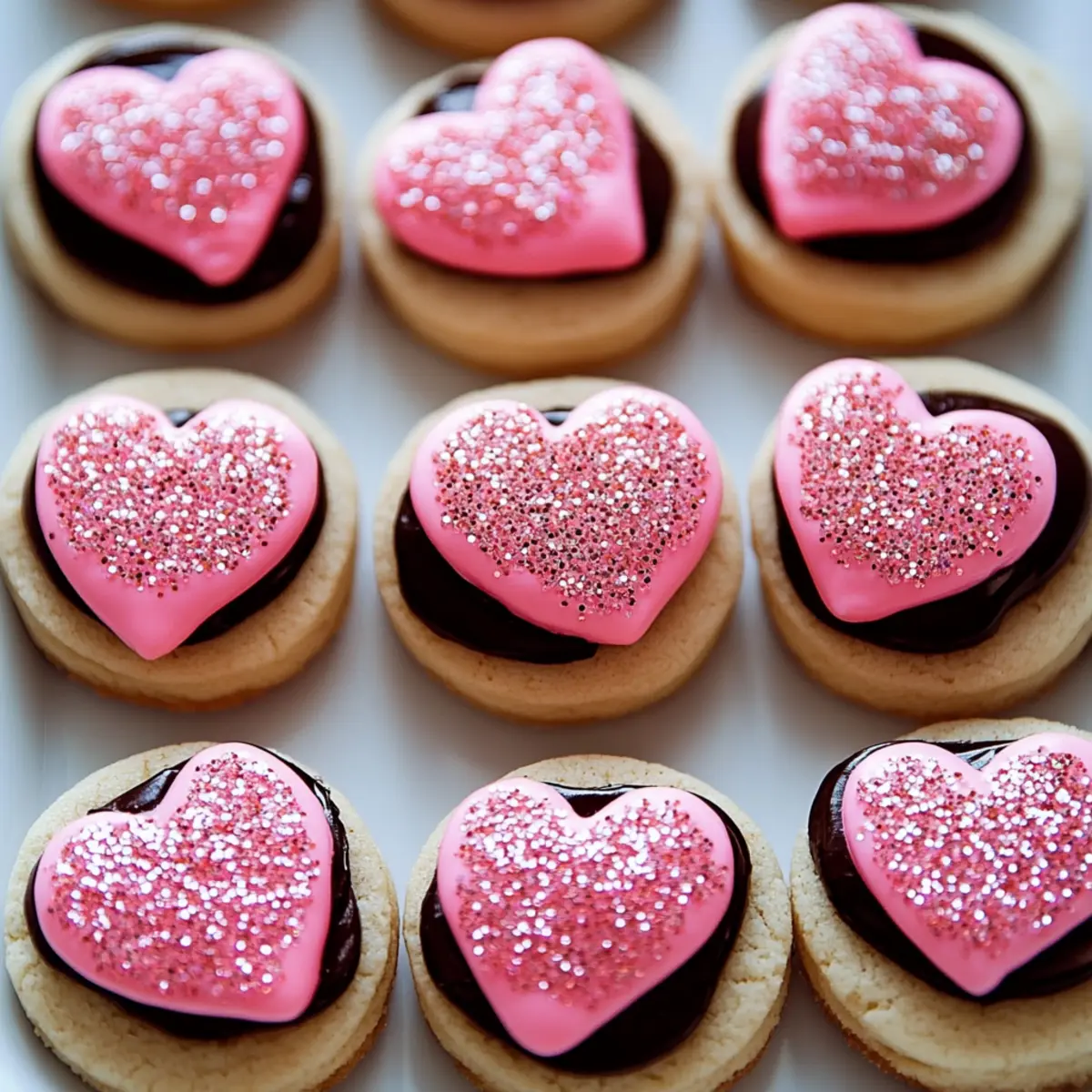 Sparkle Sweetheart Cookies