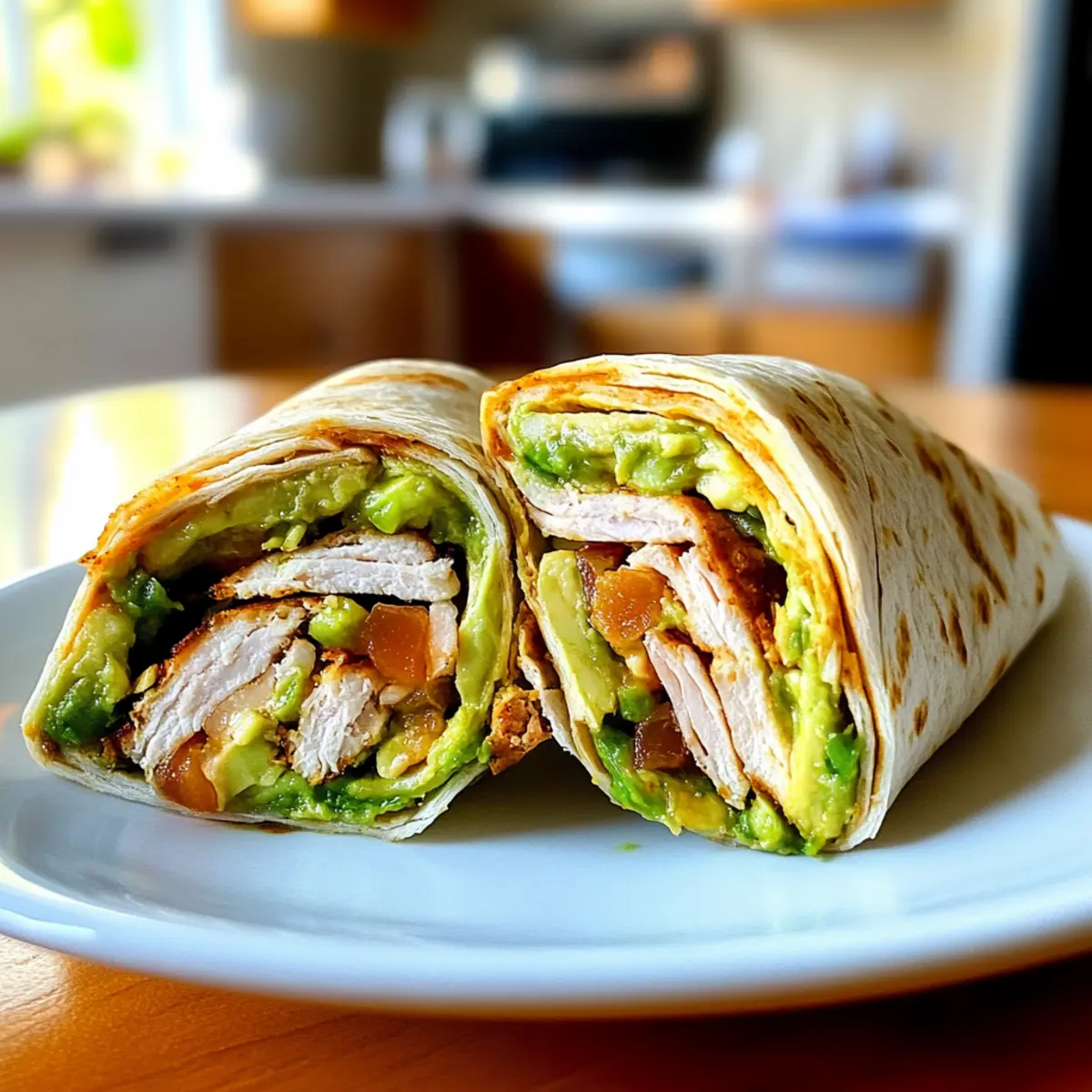 Spicy Chipotle Avocado Turkey Wrap