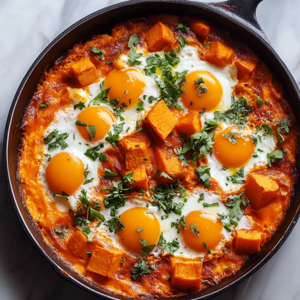 Irresistible Sweet Potato Shakshouka for Cozy Comfort Meals