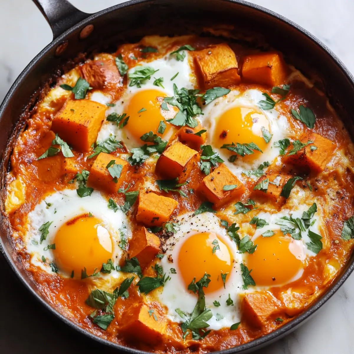 Sweet Potato Shakshouka