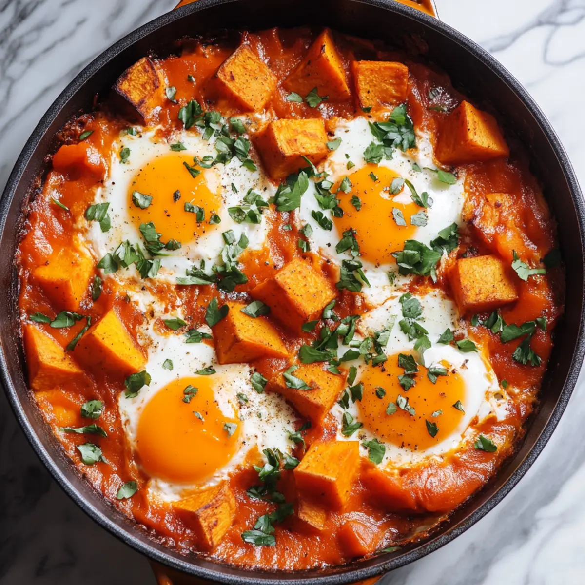 Sweet Potato Shakshouka